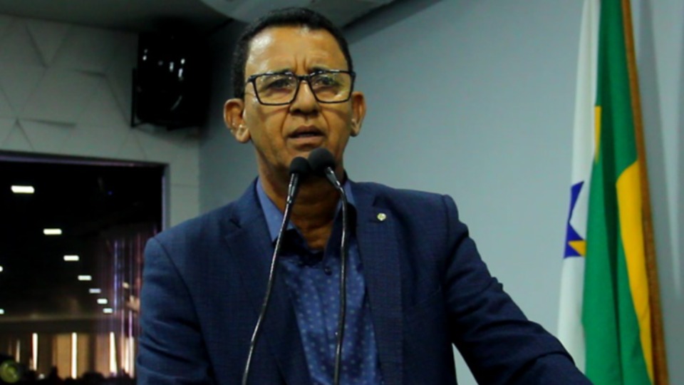 Prefeito em exercício de Ji-Paraná, Joaquim  Teixeira, durante audiência para prestação de contas