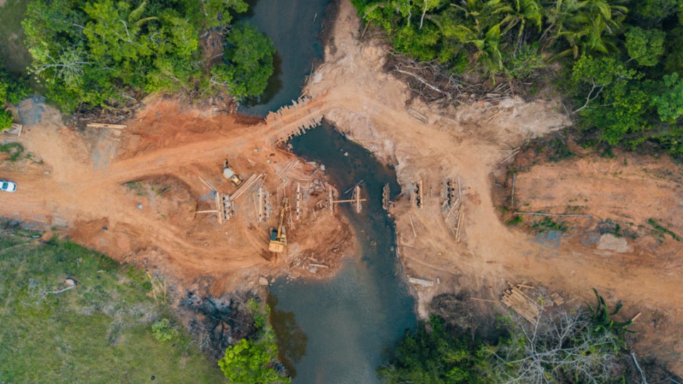 Saiba como está o andamento da obra da nova ponte sobre o Rio São Domingos em Jaru, RO