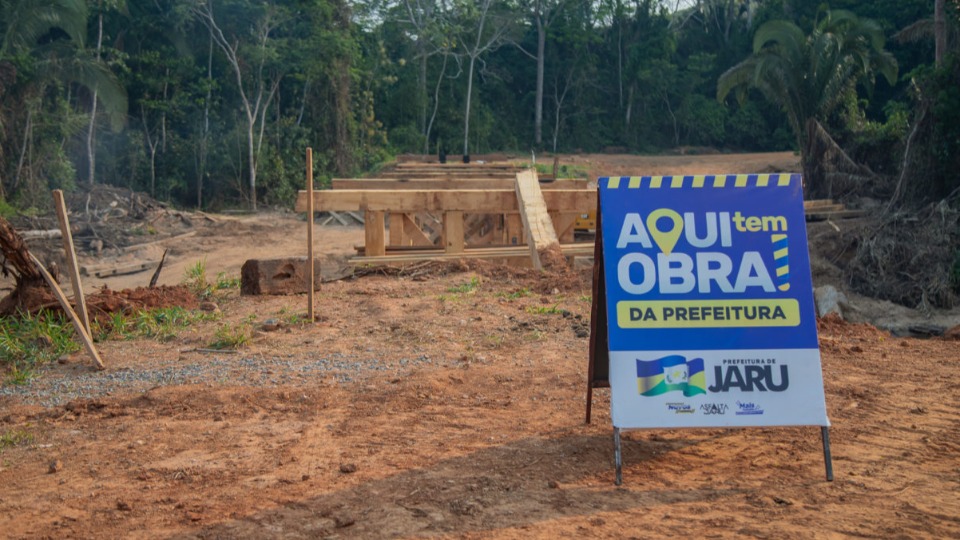 Saiba como está o andamento da obra da nova ponte sobre o Rio São Domingos em Jaru, RO