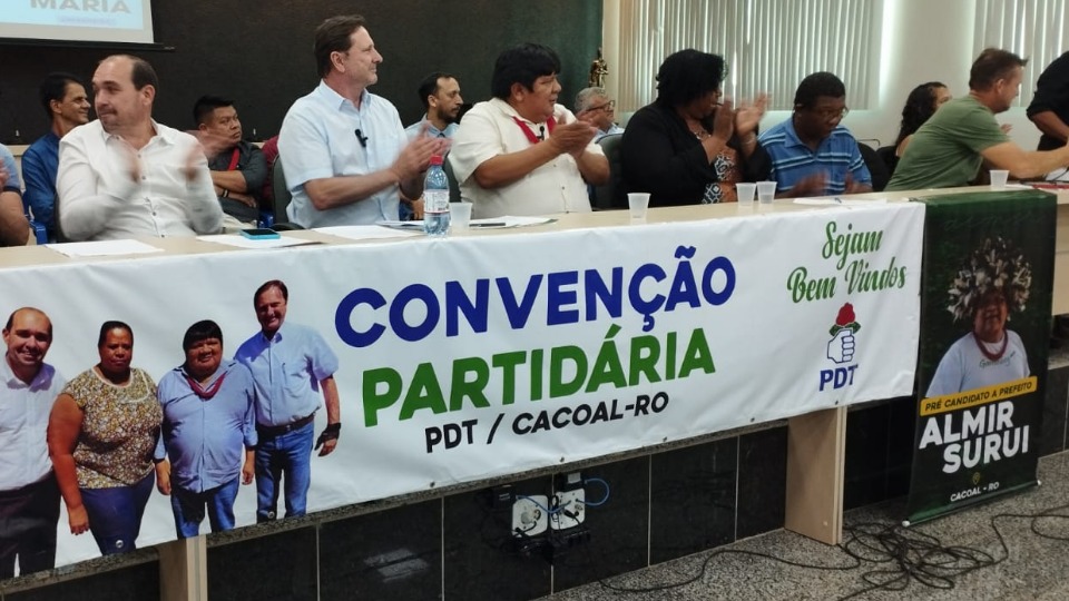 Almir Suruí anuncia candidatura a prefeito de Cacoal