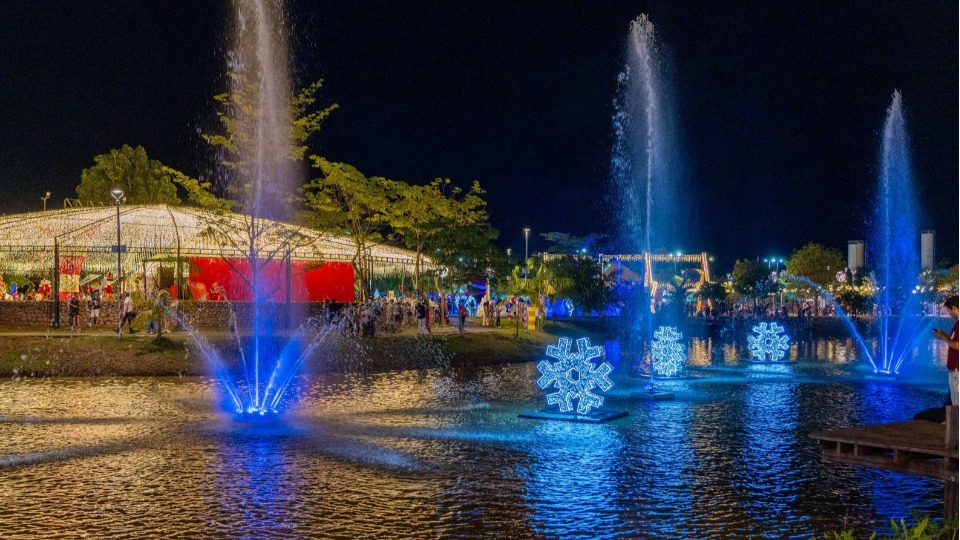 Prefeito Hildon Chaves apresenta decoração do Parque da Cidade para a imprensa e influenciadores digitais