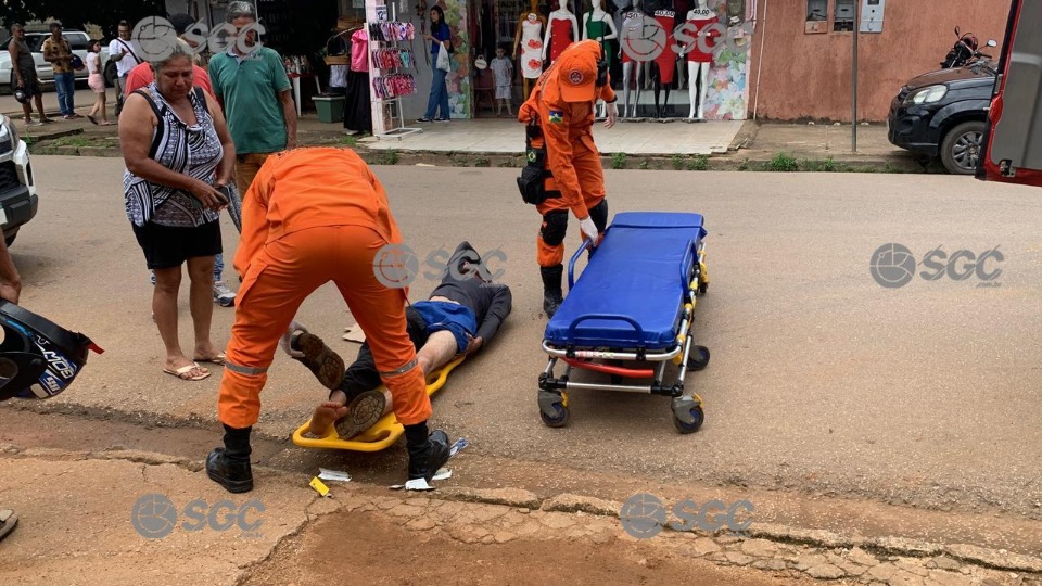  Motociclista avança preferencial e causa acidente na zona sul de Porto Velho