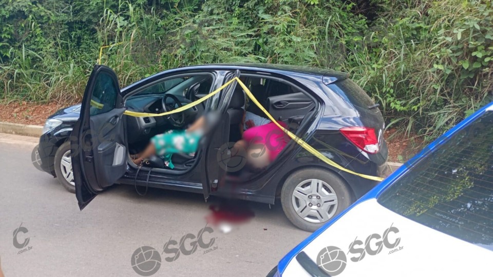 Casal é encontrado morto a tiros dentro de carro em Porto Velho