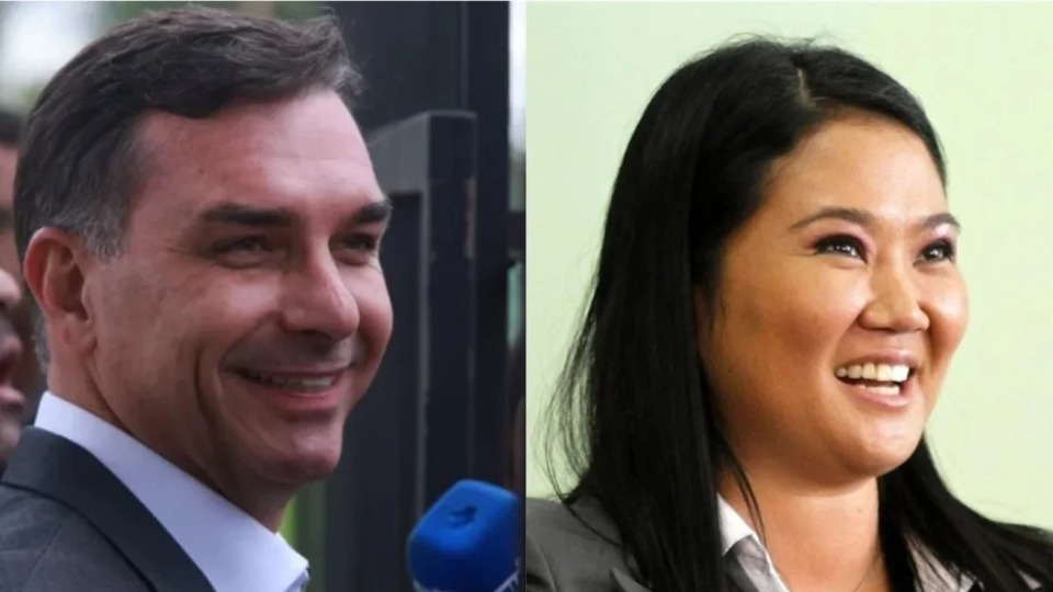 Flávio Bolsonaro parabeniza Keiko Fujimori, presidente eleita do Peru